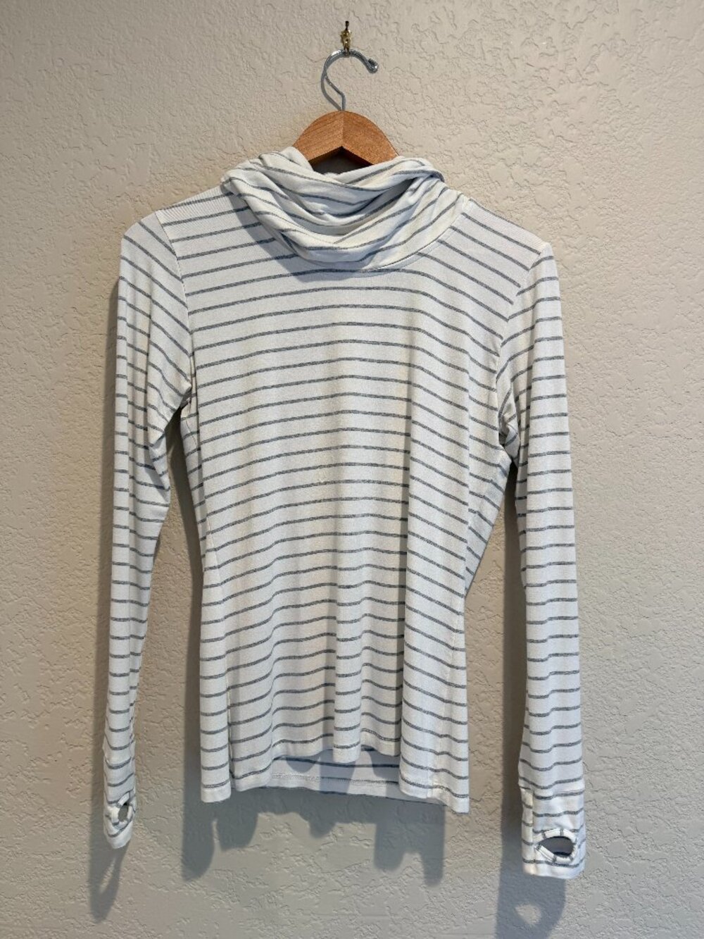 Albion Fit grey/white stripe long sleeve